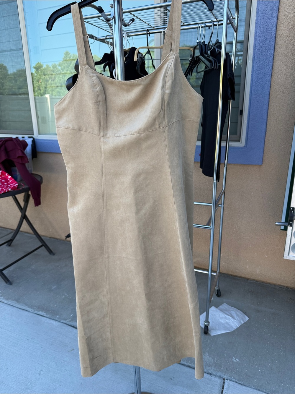 Banana Republic Beige Midi Slip Dress
